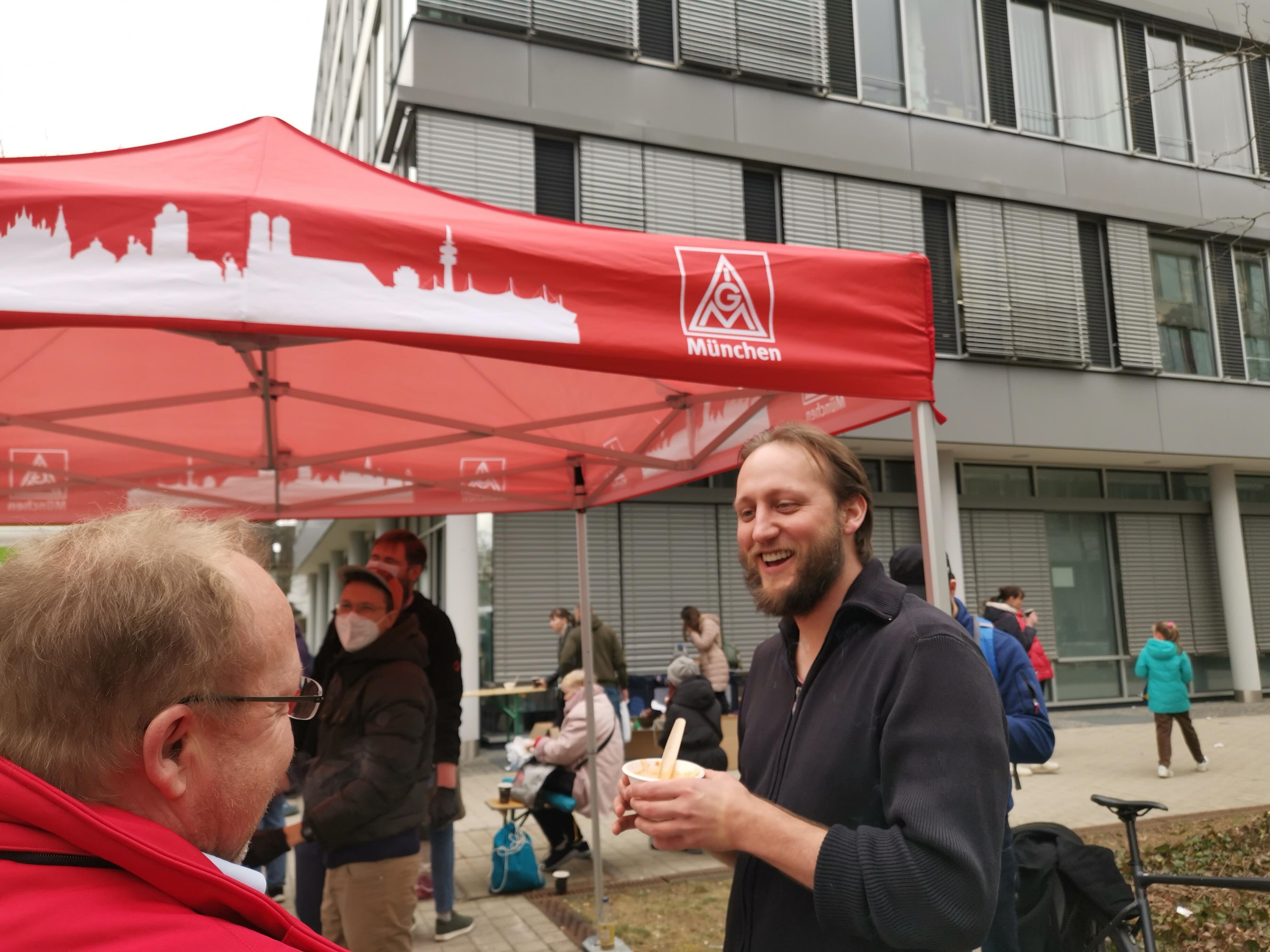GS München im Einsatz Geflüchtete