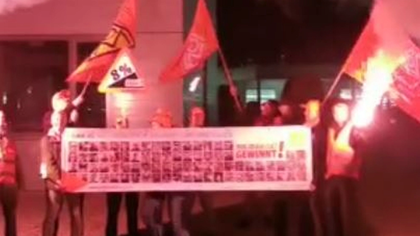 Mitternachtsaktion Hamm zum Ende der Friedenspflicht