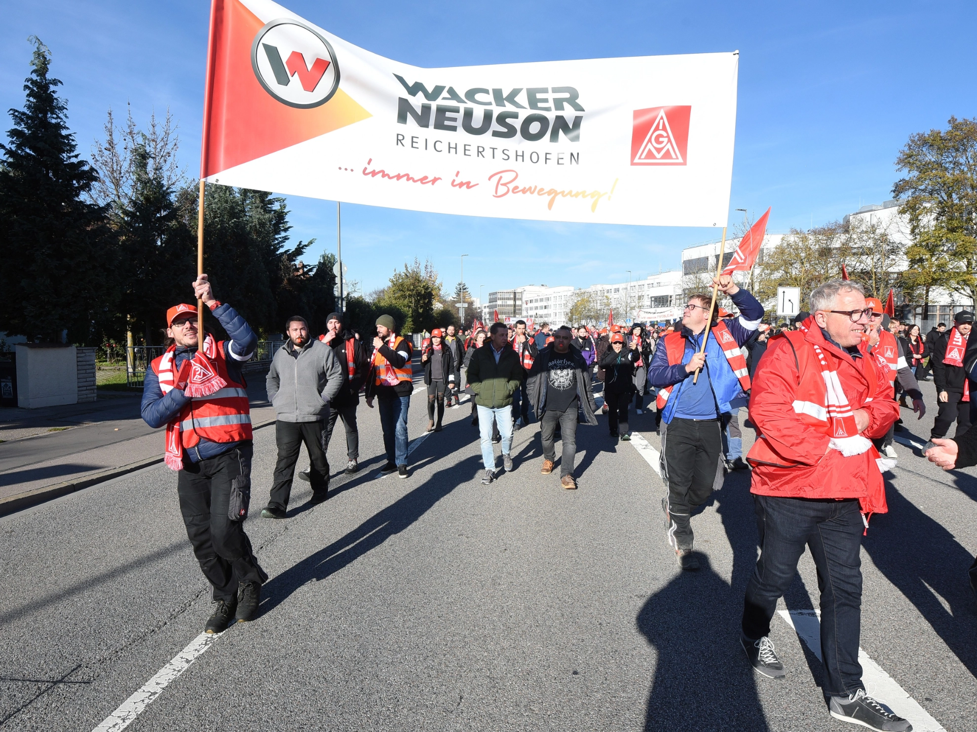 Warnstreik Wacker Neuson ME-Tarifrunde 2022