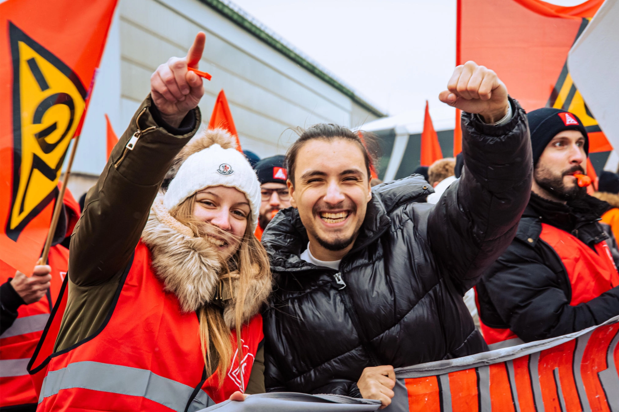 Warnstreik bei Salzgitter Flachstahl am 8.12.2023