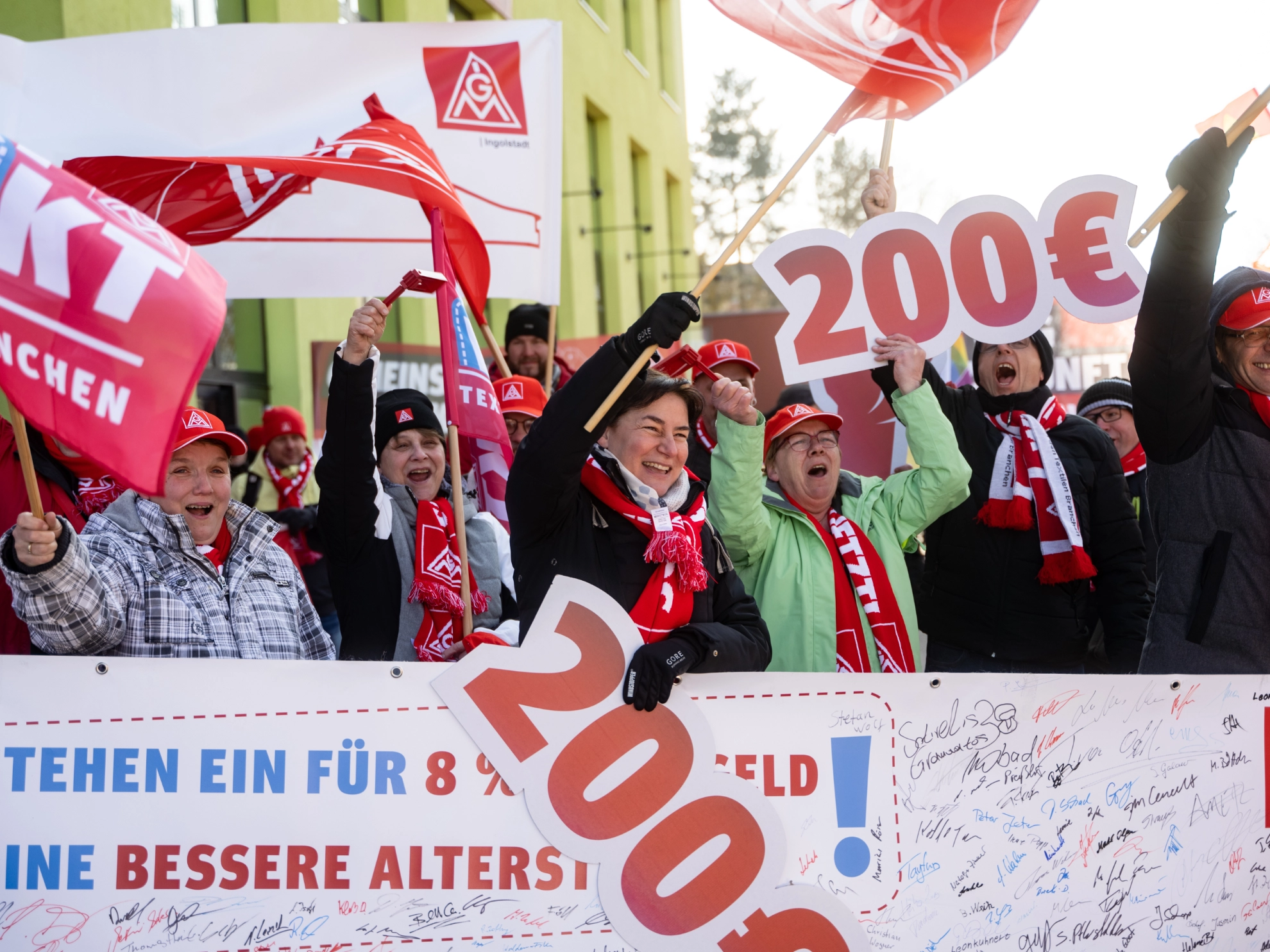2. Verhandlung in der Textil- und Bekleidungsindustrie: Demo und Kundgebung in Ingolstadt