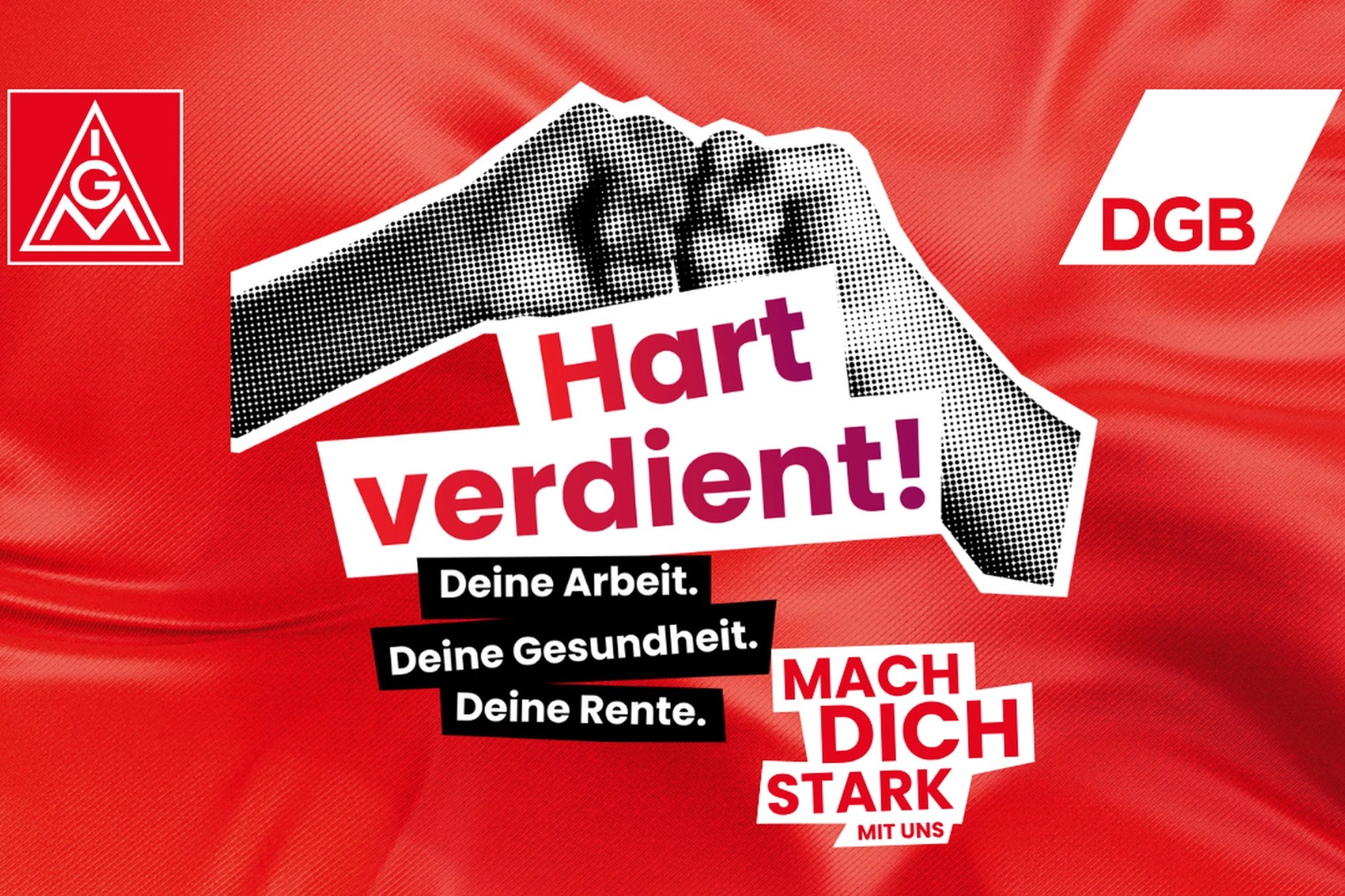 Logo IGM/DGB - Kampagne "Mach dich Stark"