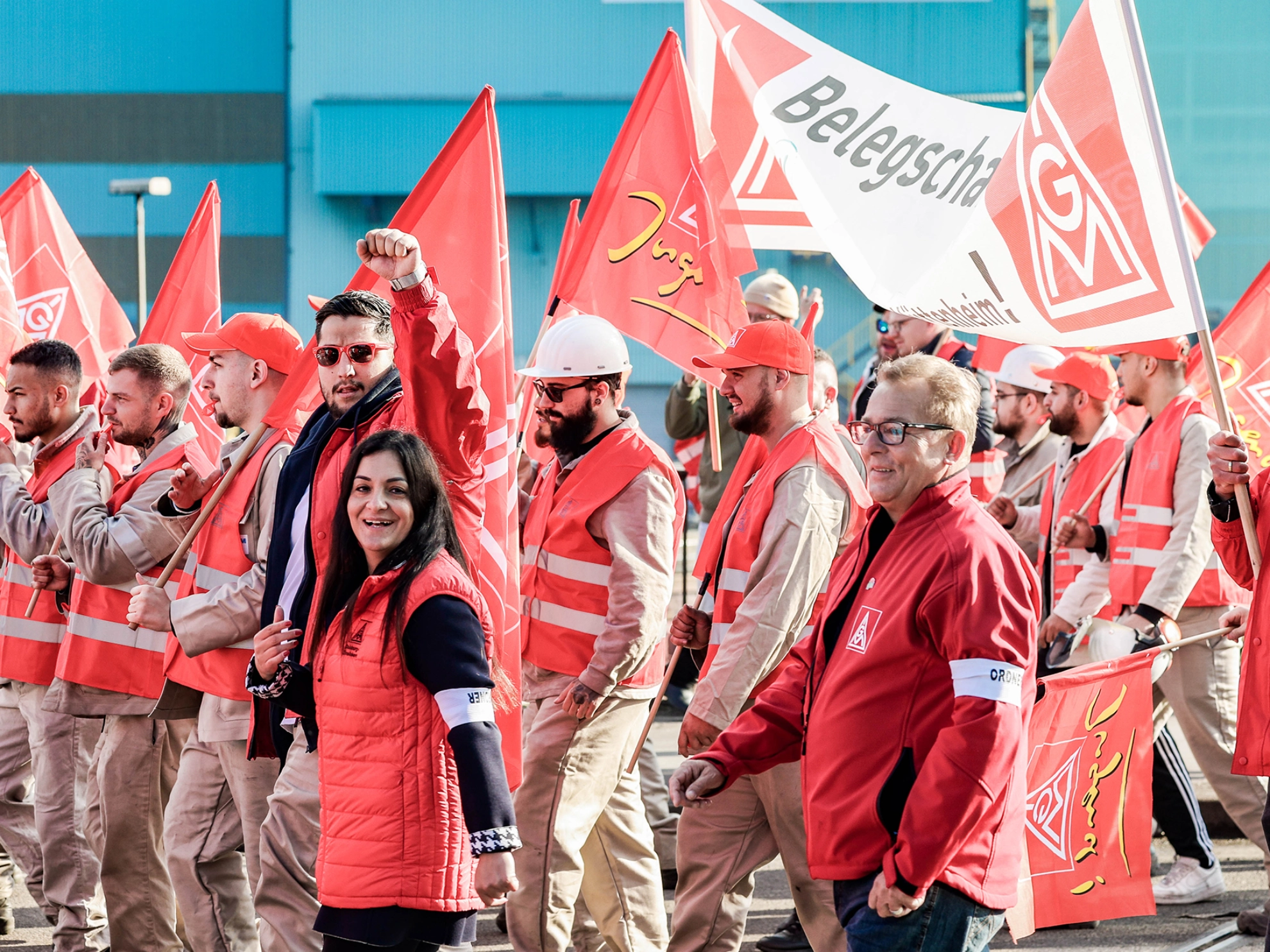 Tarifrunde Eisen und Stahl: Warnstreik Thyssenkrupp Steel Duisburg