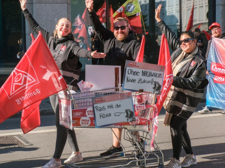 Tarifauftakt in die Metall-Tarifrunde 2024 am 11. September in München.