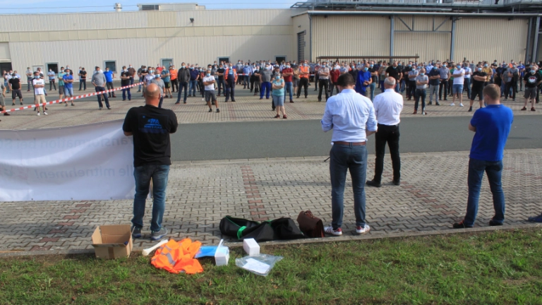 Schaeffler Aktionstag Hirschhaid gegen Stellenabbau