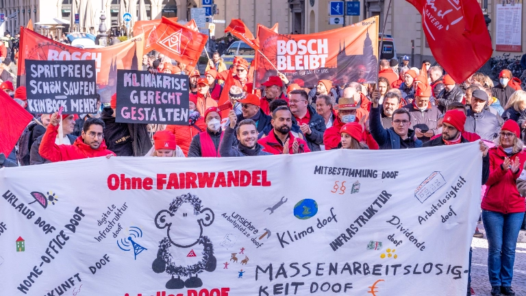 Demonstrationszug zum Odeonsplatz München Fairwandel Aktionstag