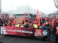 Münchner IG Metall zieht positive Bilanz nach erster Warnstreikwelle